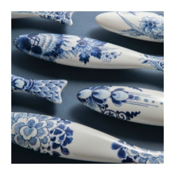 ROYAL DELFT - Blue Herring - Haring Flower Bed
