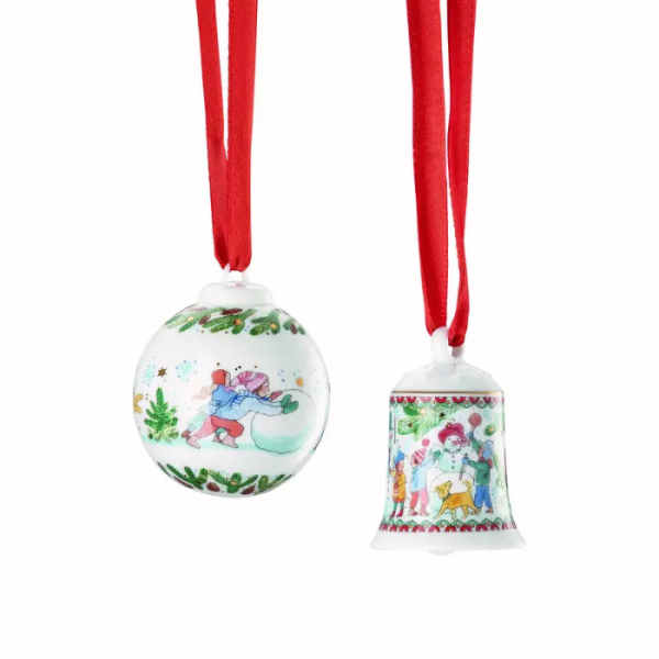 HUTSCHENREUTHER - Kerst 2025 - Mini kerstklok & kerstbal 2-dlg 2025