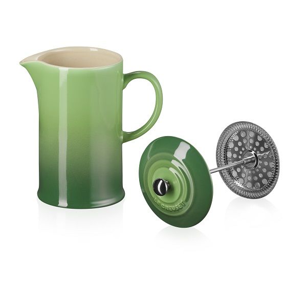 LE CREUSET - Aardewerk - Koffiepot met pers Bamboo 0,8L