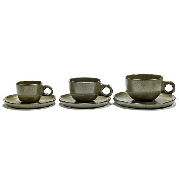 SERAX - Surface -  Espressokop&schotel 0,10l Camogreen