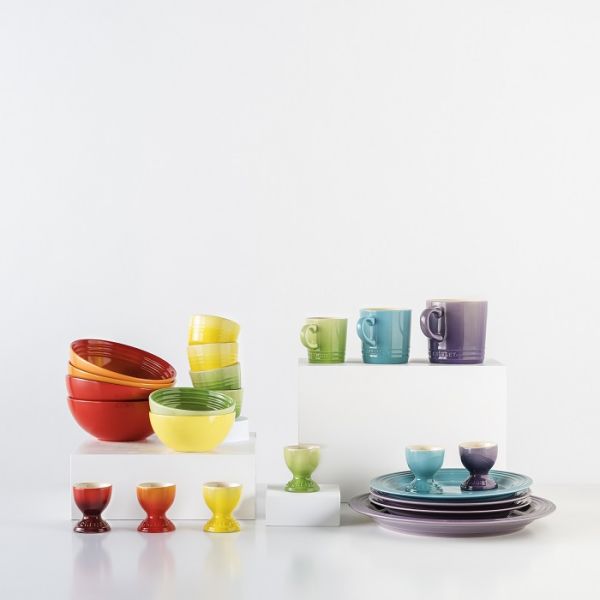 LE CREUSET - Aardewerk - Snackschaaltjes 12cm Regenboog 6-dlg