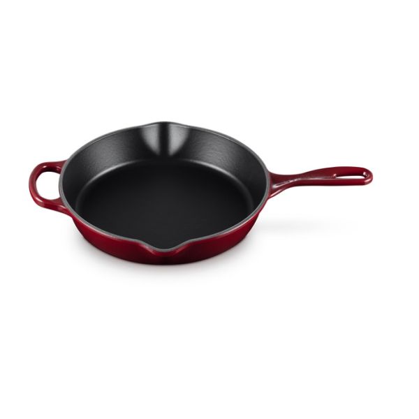 LE CREUSET - Signature - Skillet rond hoog 26cm Garnet