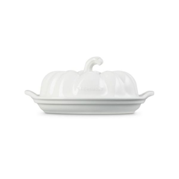 LE CREUSET - Halloween - Botervloot Pompoen 15x10cm Wit