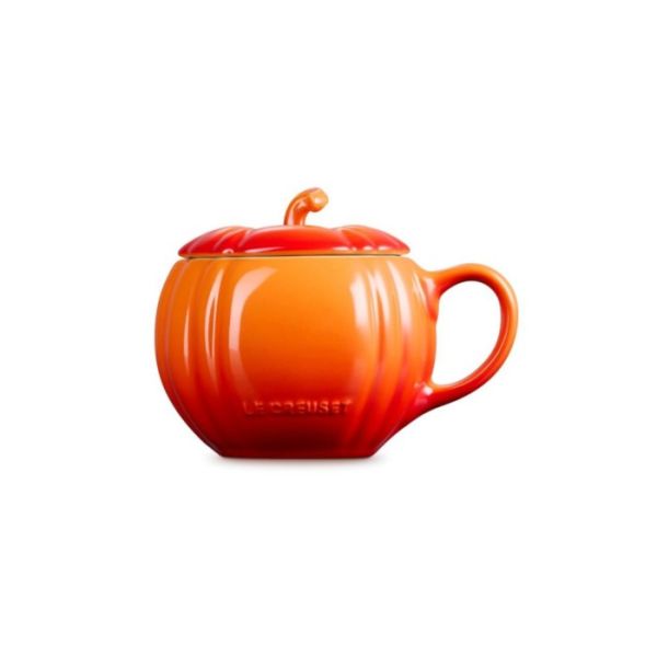 LE CREUSET - Halloween - Mok Pompoen met deksel 0,40l Oranjerood