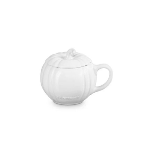 LE CREUSET - Halloween - Mok Pompoen met deksel 0,40l Wit