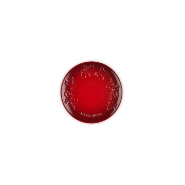 LE CREUSET - Holly collection - Bord 19cm Kersenrood