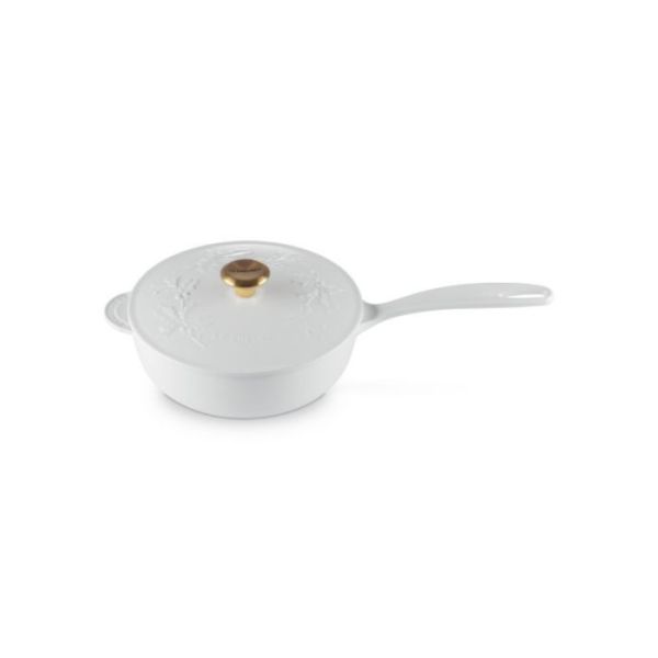 LE CREUSET - Holly Collection - Sauspan 21cm met deksel Cotton