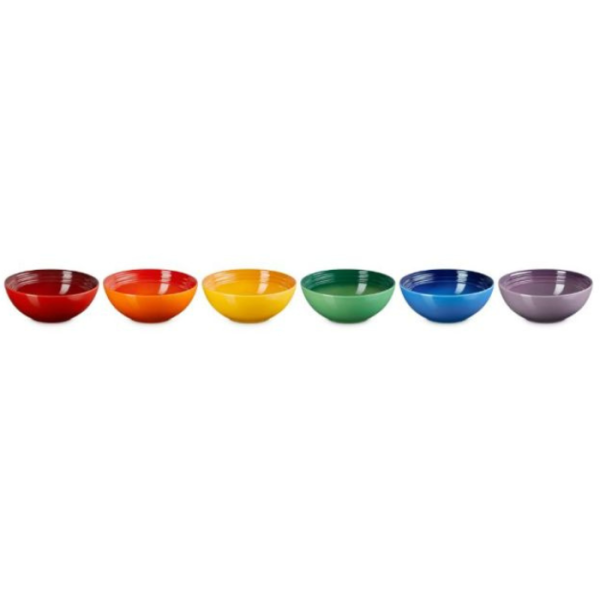 LE CREUSET - Vancouver - Dessertschaaltje 16cm 0,65l New Rainbow 6-dlg