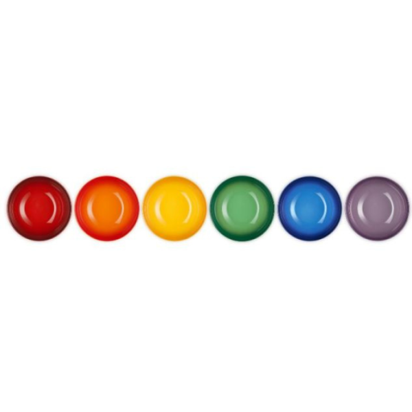 LE CREUSET - Vancouver - Dessertschaaltje 16cm 0,65l New Rainbow 6-dlg
