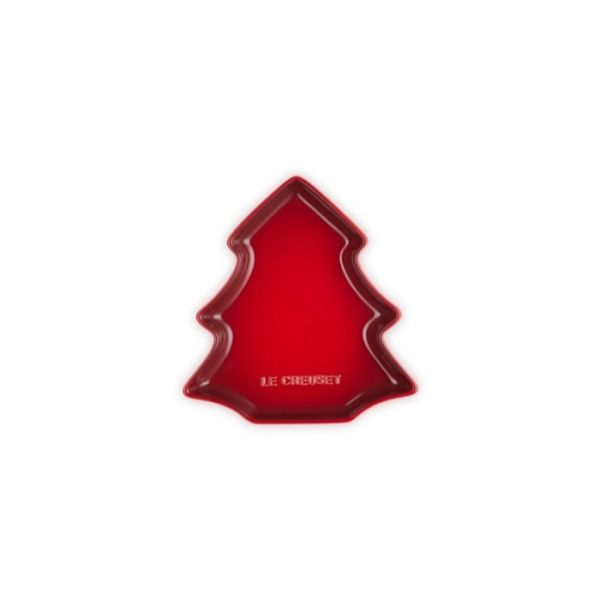 LE CREUSET - Santa's Specials - Serveerschaal Kerstboom 19cm Kersenrood