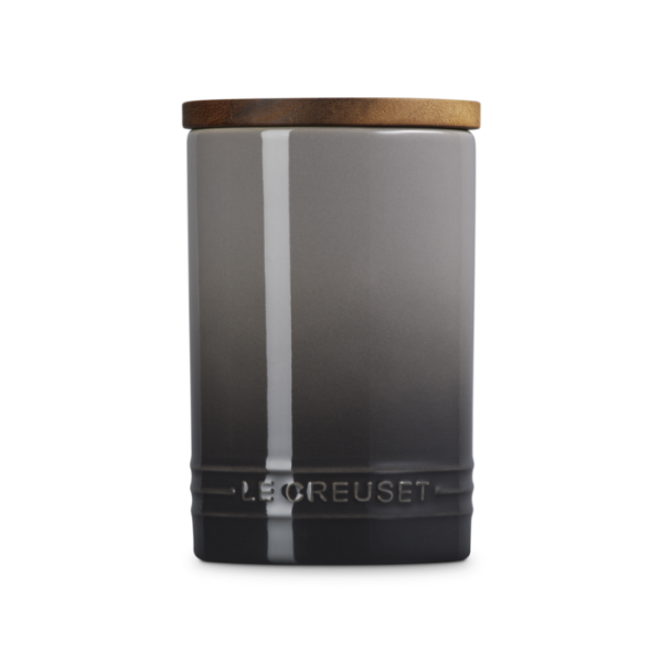 LE CREUSET - Signature - Voorraadpot 0,77l met houten deksel Flint