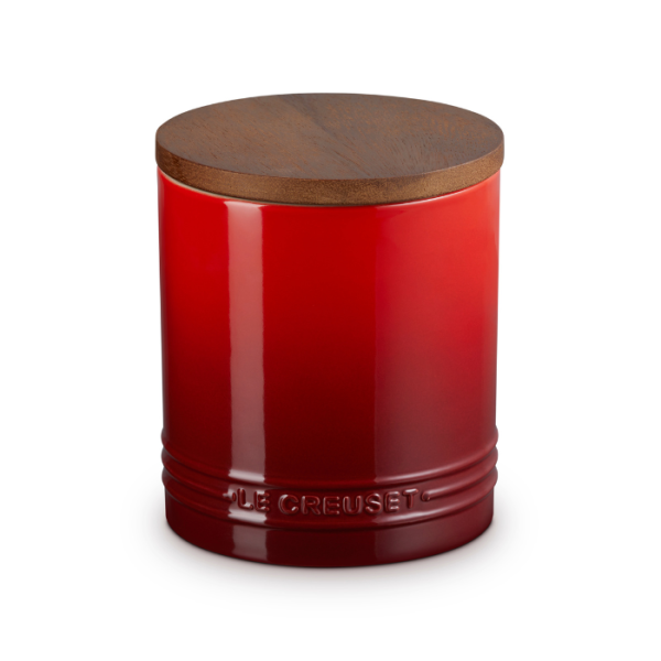 LE CREUSET - Signature - Voorraadpot 1,10l met houten deksel Kersenrood