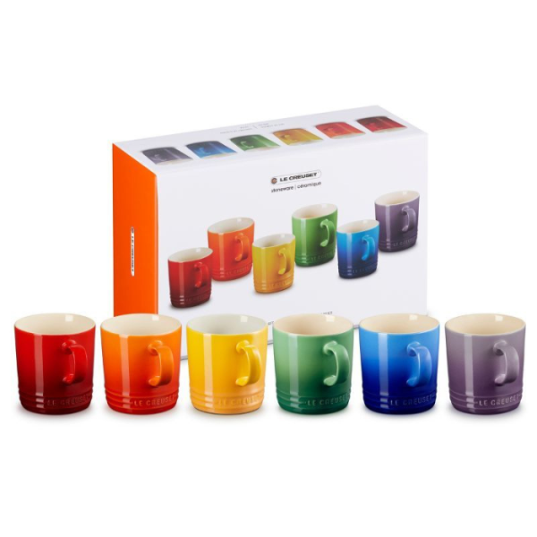 LE CREUSET - Vancouver - Mok 0,35l New Rainbow 6-dlg