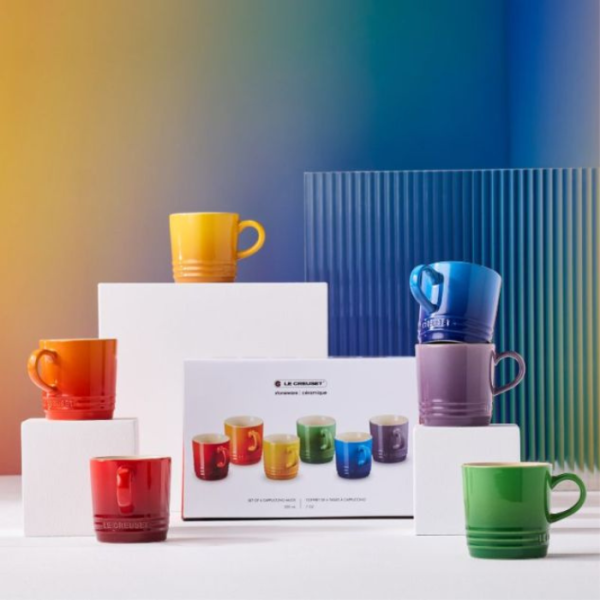 LE CREUSET - Vancouver - Koffiebeker 0,20l New Rainbow 6-dlg