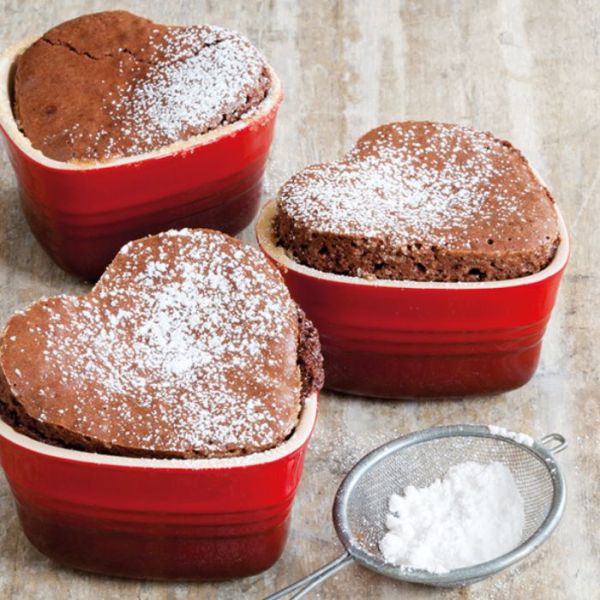 LE CREUSET - Aardewerk - Ramekin hartvorm Kersenrood 300ml