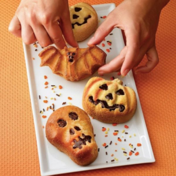 LEKUE - Bakken - Bakvorm Halloween 30x20cm oranje