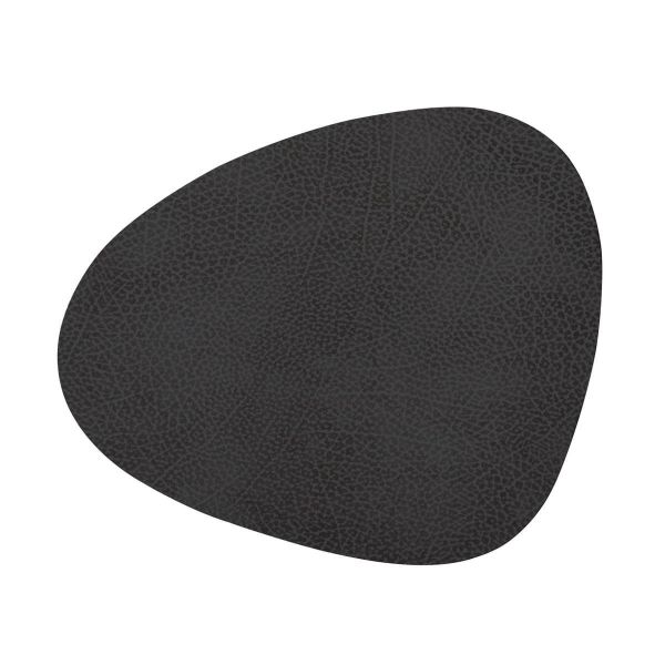 LIND DNA - Dinner Mat Curve - Placemat 37x44cm Hippo Black-Anthra