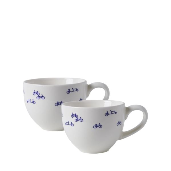 Heinen Delfts Blauw Espressokop Fietsen 0,09l s/2
