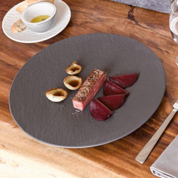 VILLEROY & BOCH - Manufacture Rock - Onderbord 31,5cm Zwart