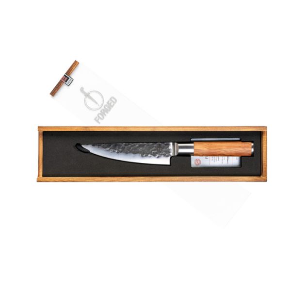FORGED - Olive Forged - Koksmes 16cm Olijfhout