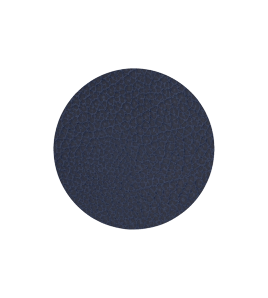 LIND DNA - Glass Mat Circle - Onderzetter 10cm Hippo Navy Blue