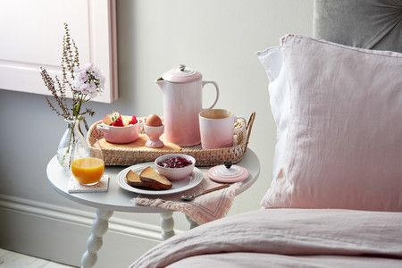 LE CREUSET - Aardewerk - Koffiepot met pers 0,80l Shell Pink
