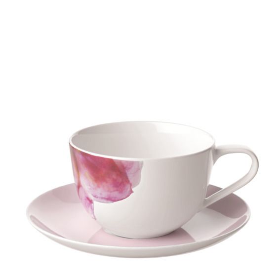 VILLEROY & BOCH - Rose Garden - Schotel voor ontbijtkop Pink