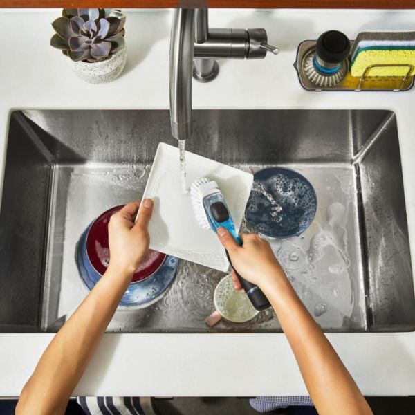 OXO GOOD GRIPS - Schoonmaken - Afwasborstel met dispenser