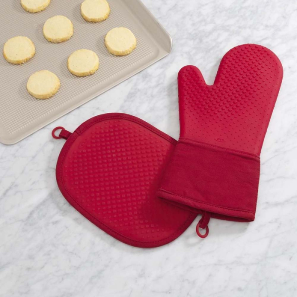 OXO GOOD GRIPS - Ovenhandschoen - Ovenwant  siliconen rood