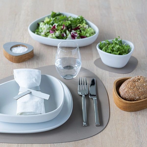 LIND DNA - Dinner Mat Curve - Placemat 37x44cm Nupo Clay Brown