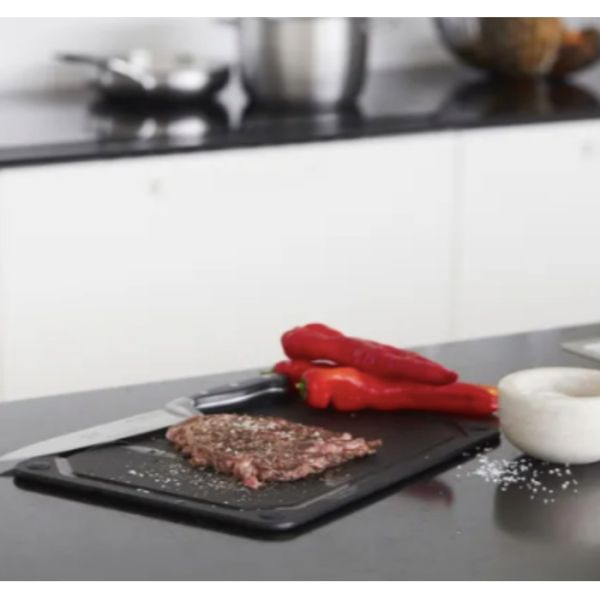 POINT-VIRGULE - Keukenhulpen - Snijplank met sapgeul 37x27,5cm zwart