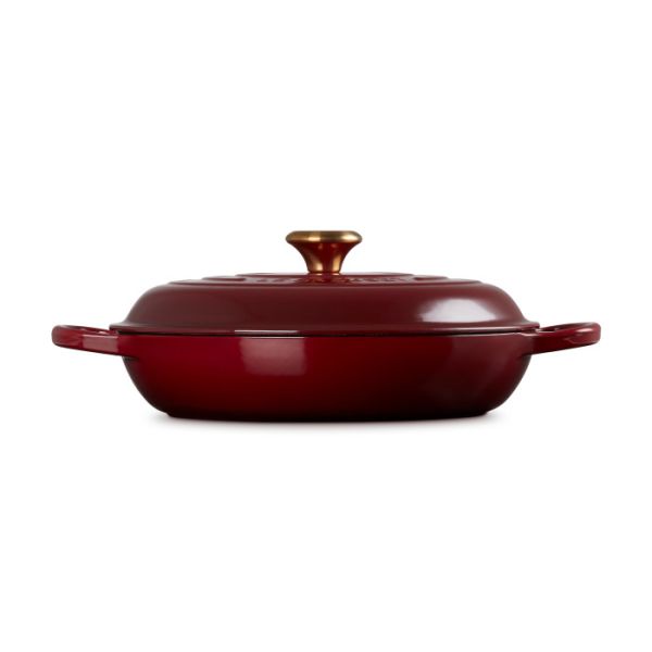 LE CREUSET - Signature - Campagnard braadpan 30cm 3,50l Garnet