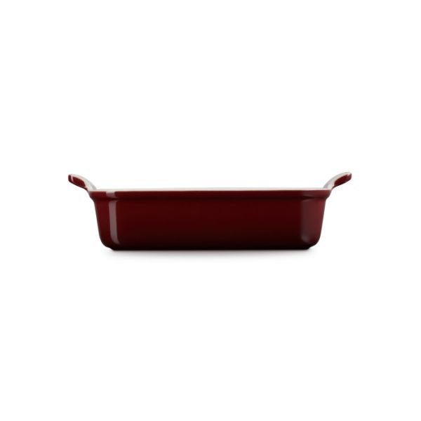 LE CREUSET - Aardewerk - Ovenschaal rechthoekig 26cm 2,30l Garnet