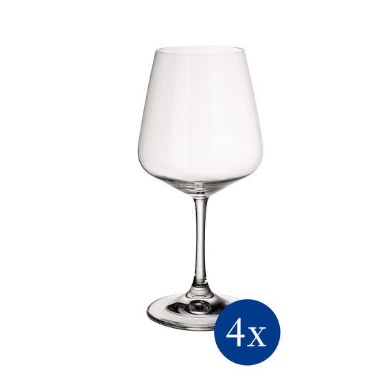 VILLEROY & BOCH - Ovid - Rode Wijnglas Set 4-delig