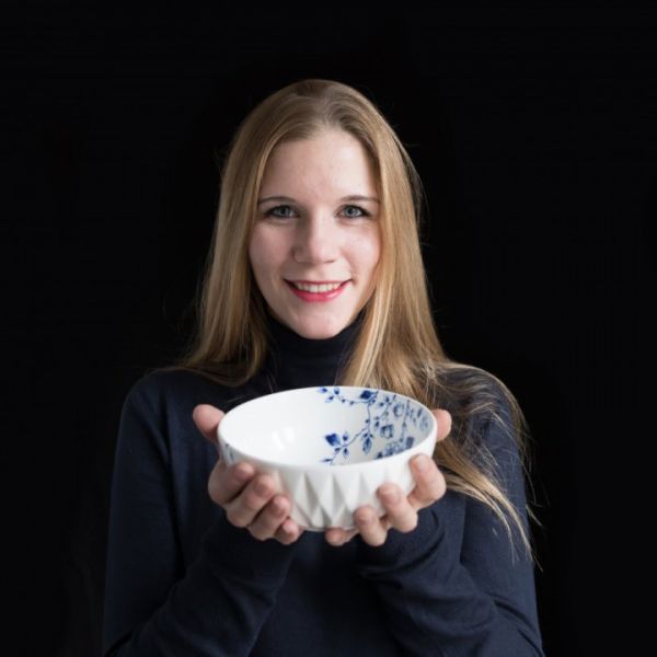 HEINEN - Blauw Vouw - Yoghurtschaaltje 14cm