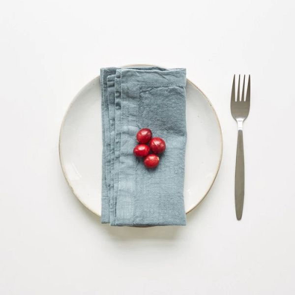 Linen Tales Servetten Set/2 Blue Fog
