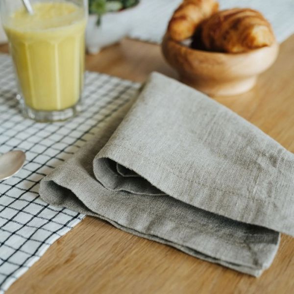 LINEN TALES - Linnen Servet 40x40 set van 2 Natural