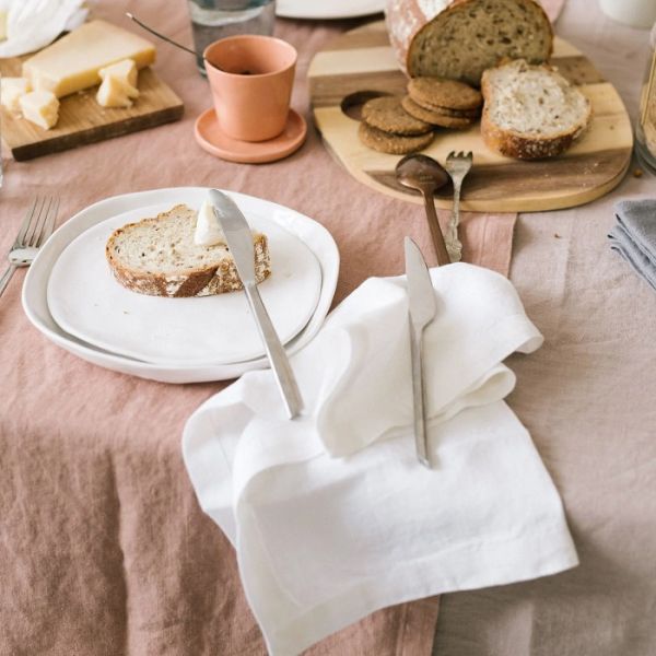 LINEN TALES - Linnen Servet 40x40 set van 2 White