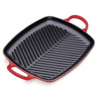 LE CREUSET - Signature - Grill 2 grepen 30cm Kersenrood