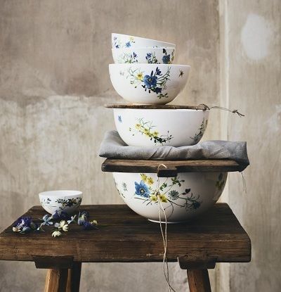 ROSENTHAL - Brillance Fleurs des Alpes - Diep Bord 23cm met rand