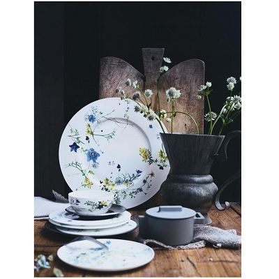 ROSENTHAL - Brillance Fleurs des Alpes - Ontbijtbord 21cm coupe