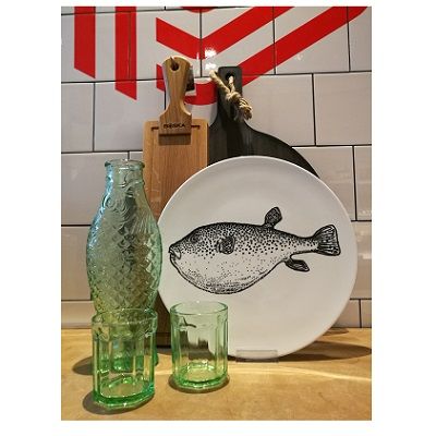 SERAX - Fish&Fish - Karaf groen 1,00l h29cm