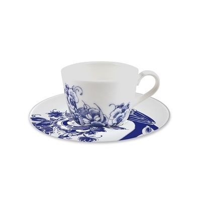 ROYAL DELFT - Peacock Symphony - Koffieschotel