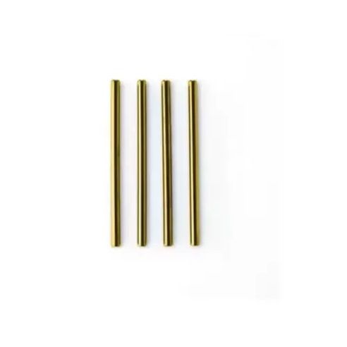 POINT-VIRGULE - Rietjes goud kort Set/4 + borstel