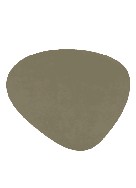 LIND DNA - Dinner Mat Curve - Placemat 37x44cm Nupo Army Green