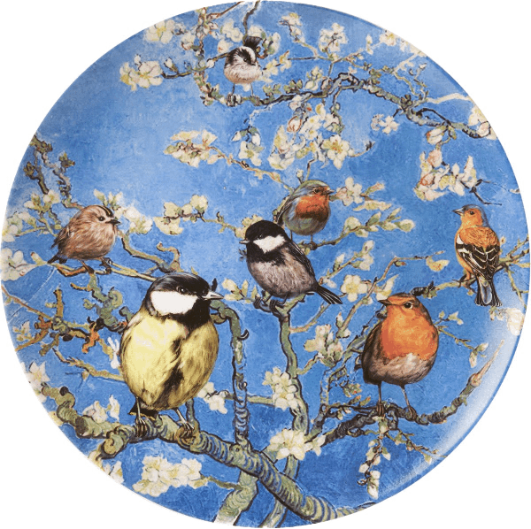 HEINEN - Wandborden - Bord Vogels van Van Gogh 31,5cm