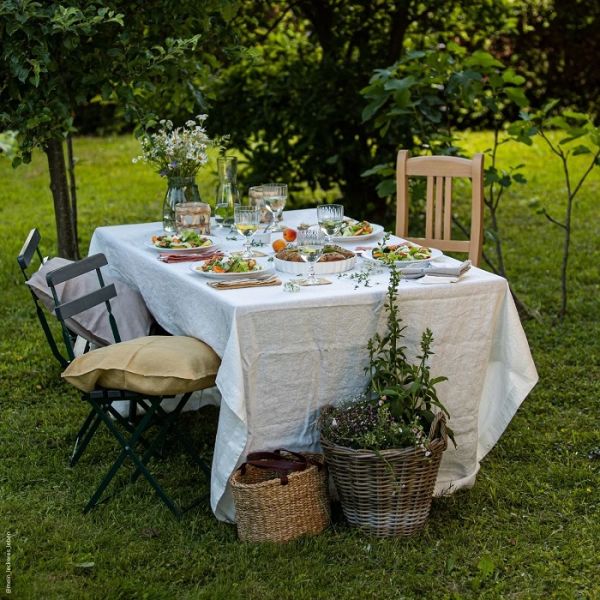 LINEN TALES - Linnen Tafelkleed 140x250 White