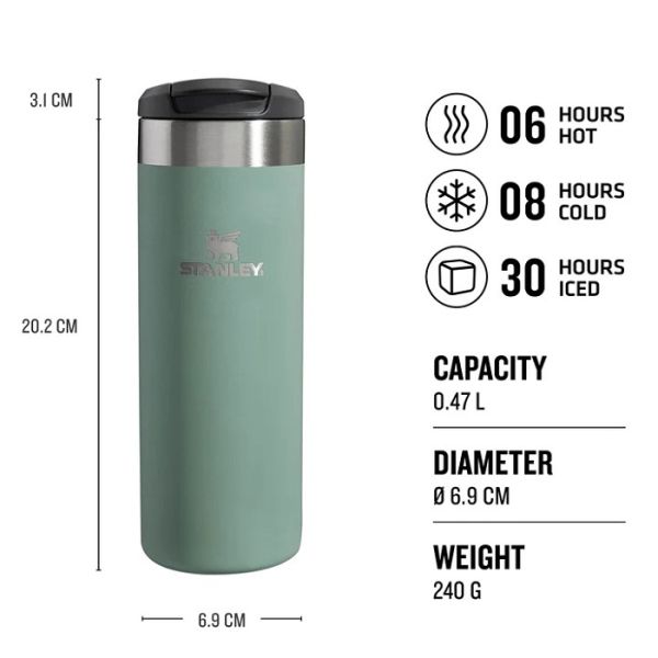 STANLEY - The Aerolight - Transit mug 0,47l Shale Metallic