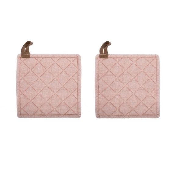 Tiseco Pannenlap Set/2 Pink