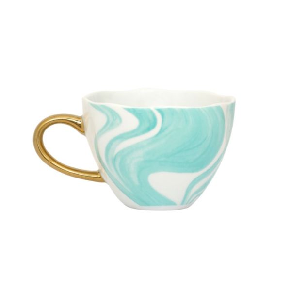 Urban Nature Culture - Good Morning Cup - Cappuccino-/theekop Valuri emerald green